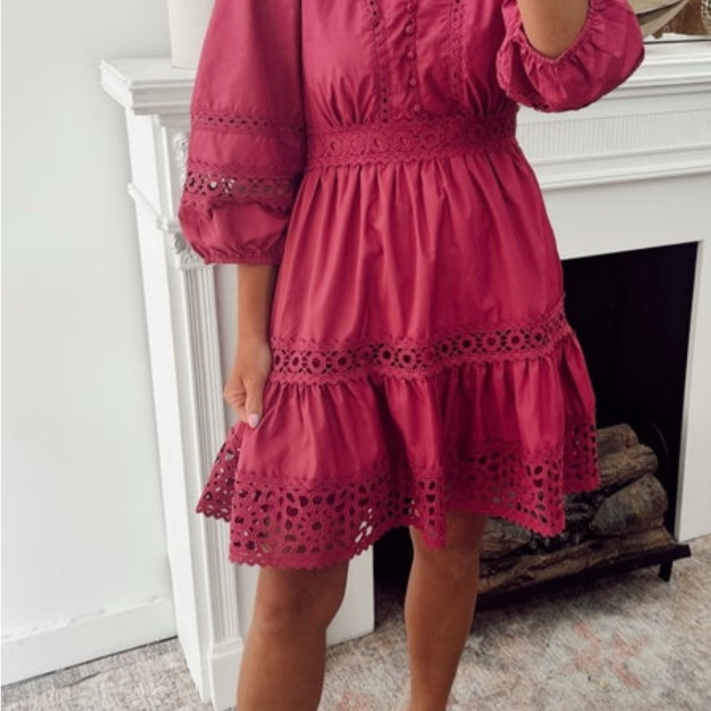 Entro Lace Trim Dress